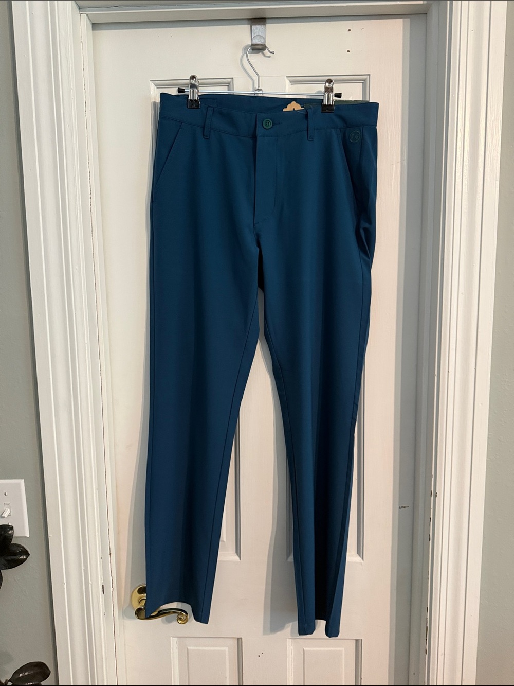 AG Green Label Teal Blue Dress Pants - Classic Straight Fit